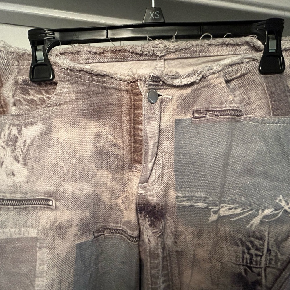 Patchwork Wide-Leg Pants - Picture 11 of 11